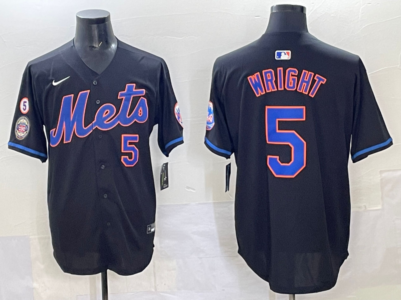 Men 2025 New York Mets #5 Wright blue MLB Nike jersey style 13